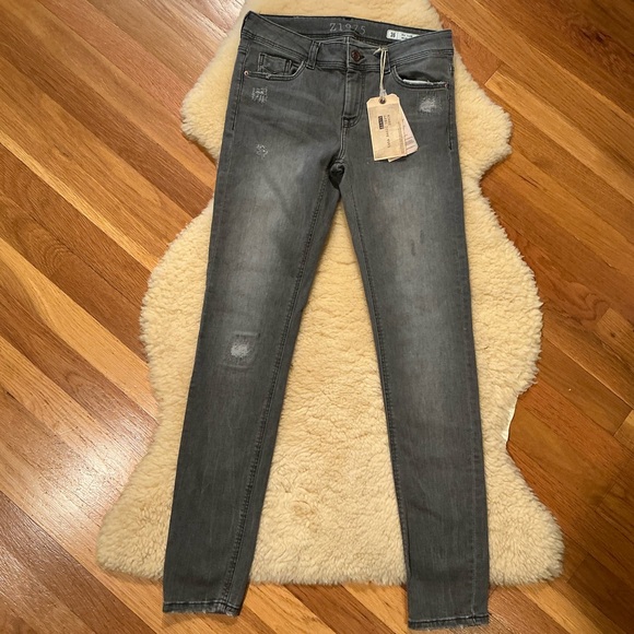 Zara Denim - Zara Basic Denim grey skinny jeans